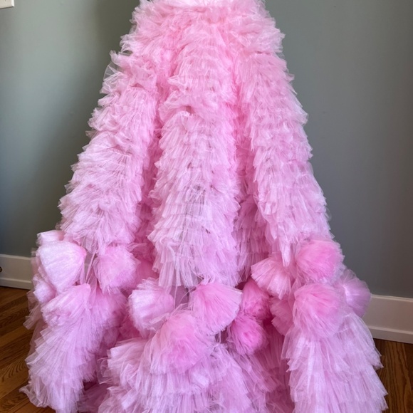 Anthropologie Morphine Fashion Tulle Roses Skirt - PINK - Picture 5 of 6